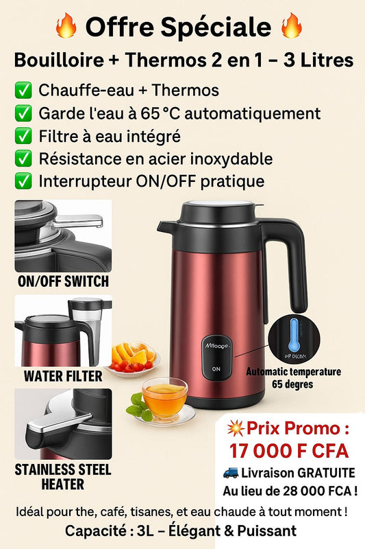 CHAUFFE EAU THERMOS (2en1)